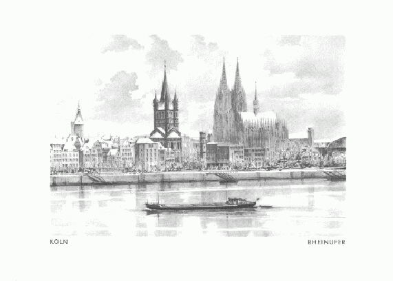 Köln am Rhein, Ansicht